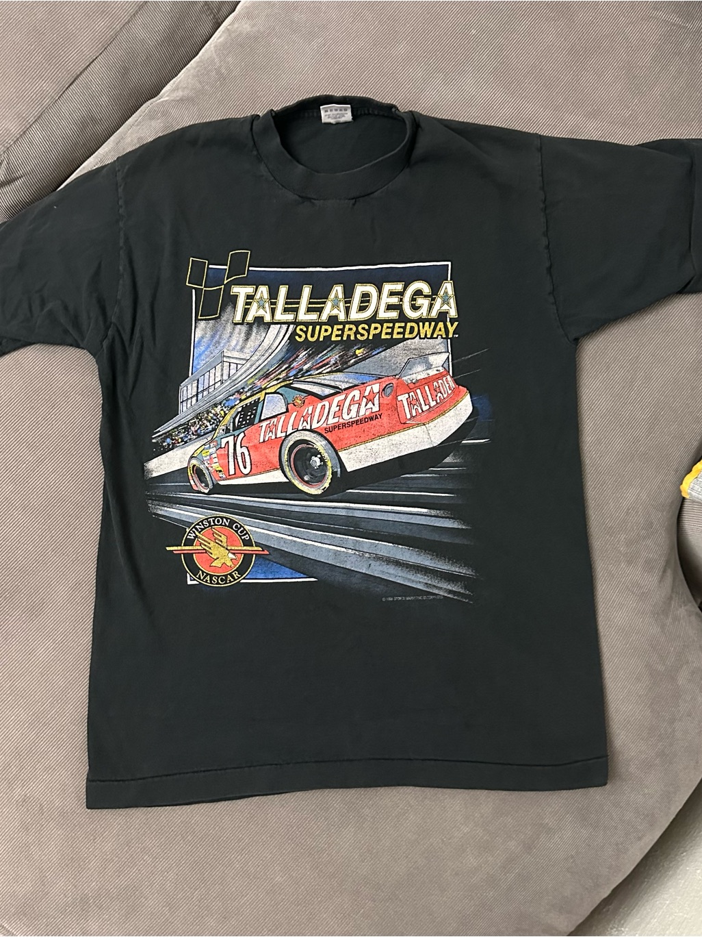 Vintage 1995 Talladega Speedway Winston Cup Black TShirt Medium Nascar